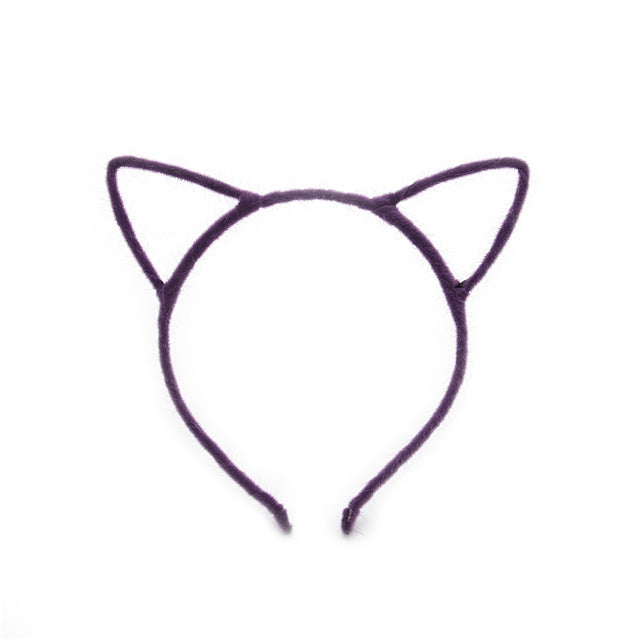 Velvet Cat Ears Headband