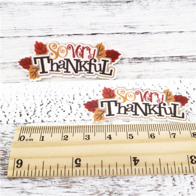 So Very Thankful Planar Resin - Pack of 5