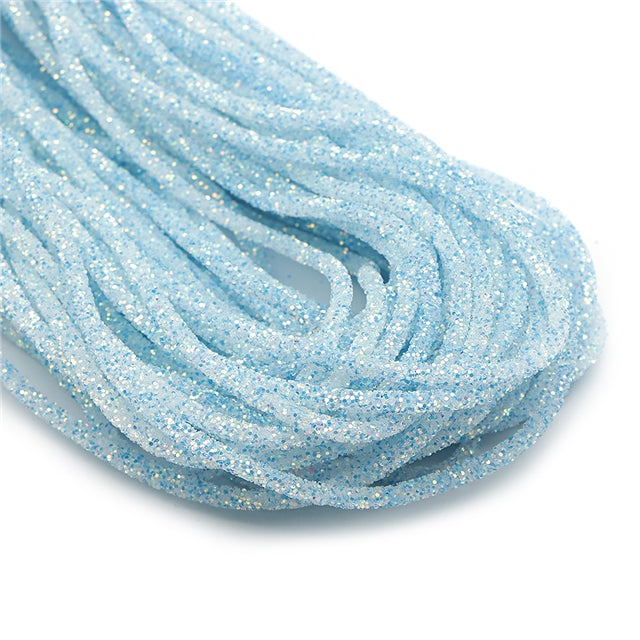 6mm Blue Glow in the Dark Glitter Rope