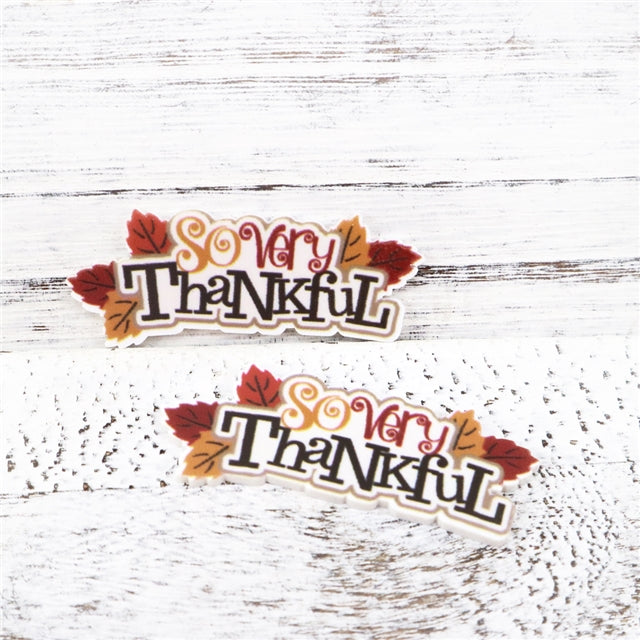 So Very Thankful Planar Resin - Pack of 5