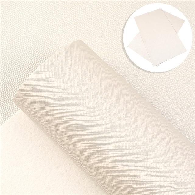 Pearl Cream Faux Leather Sheet
