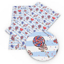 Patriotic Candy Faux Leather Sheet