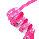Rose Red Love Fold Over Elastic