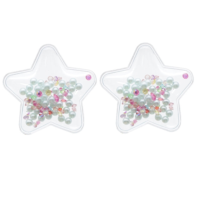 Pearl and Gem Star PVC Shaker Applique