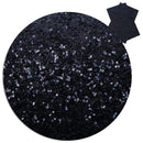 Black Chunky Glitter Roll