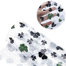 Black Shamrock Clear Jelly Sheet