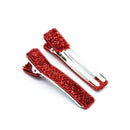 Glitter Lined Alligator Clips with Teeth - Pack of 5