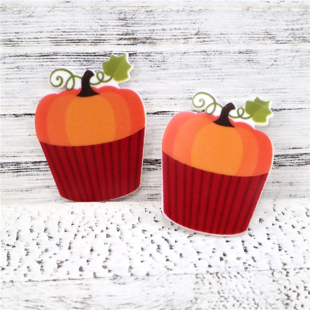 Pumpkin Cupcake Planar Resin - Pack of 5