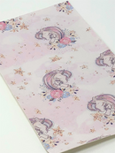 Sleeping Unicorn Mom and Baby Faux Leather Sheet
