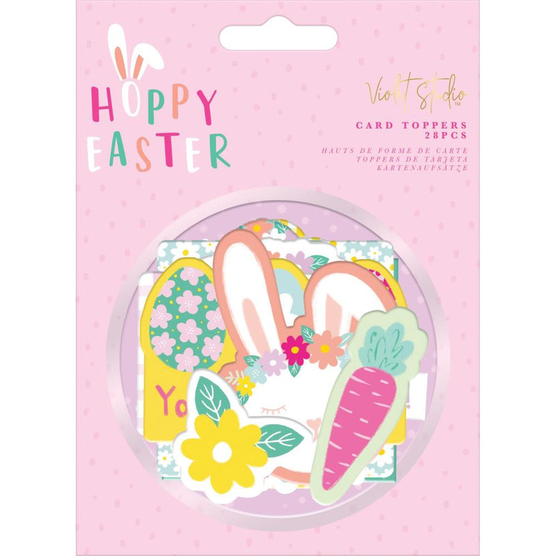 Violet Studio Card Toppers 28/Pkg - Hoppy Easter