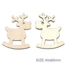 Rocking Deer Wood Blank - Pack of 3