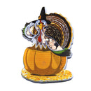 Turkey in a Pumpkin Shaker Resin