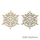 Filigree Snowflake Wood Blank - 3 per pack