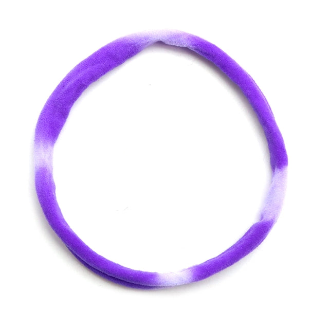 Purple Tie-Dye Nylon Headband