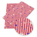 Stars and Stripes Faux Leather Sheet