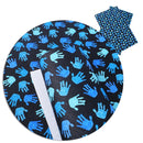 Blue Hands Faux Leather Sheet