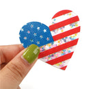 Shaker Resin - Flag Heart