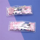 70mm Hearts and Shells PVC Shaker Snap Clip - Pack of 2