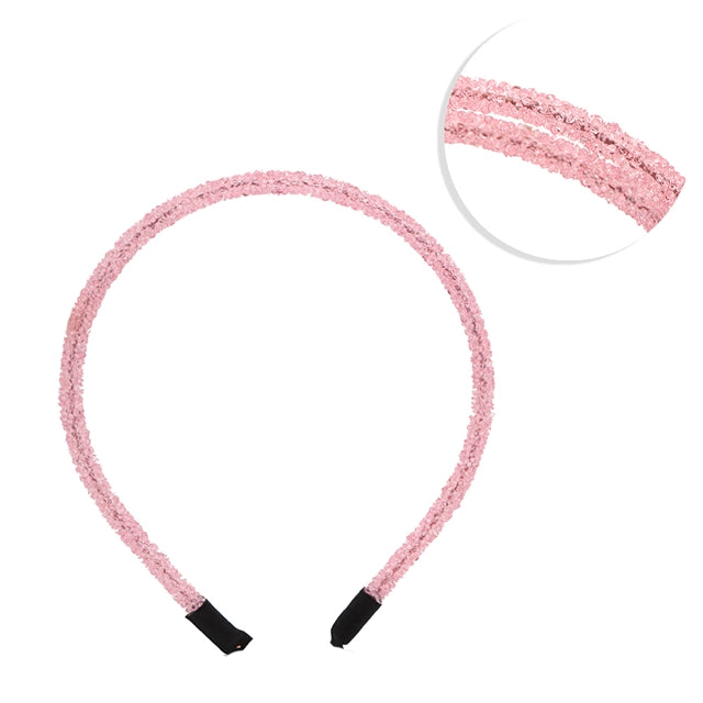 Transparent Pink Rhinestone Headband