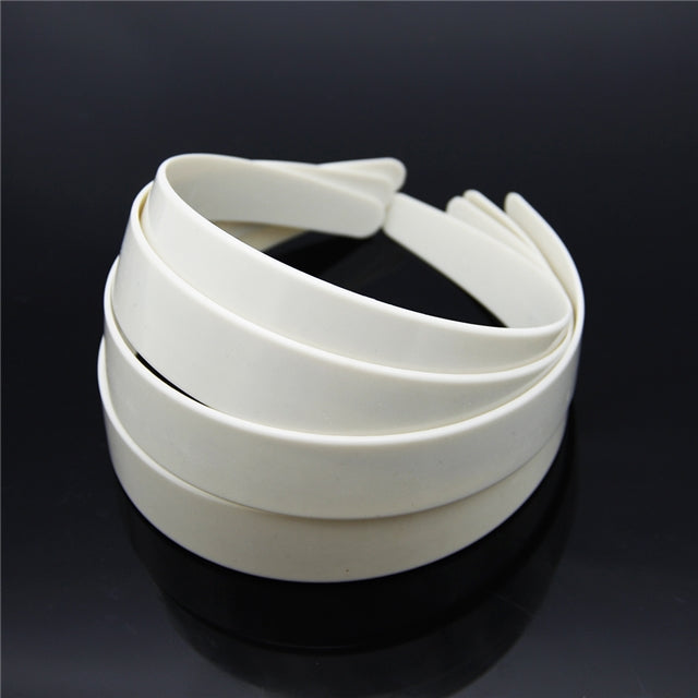 3cm White Plastic Headband