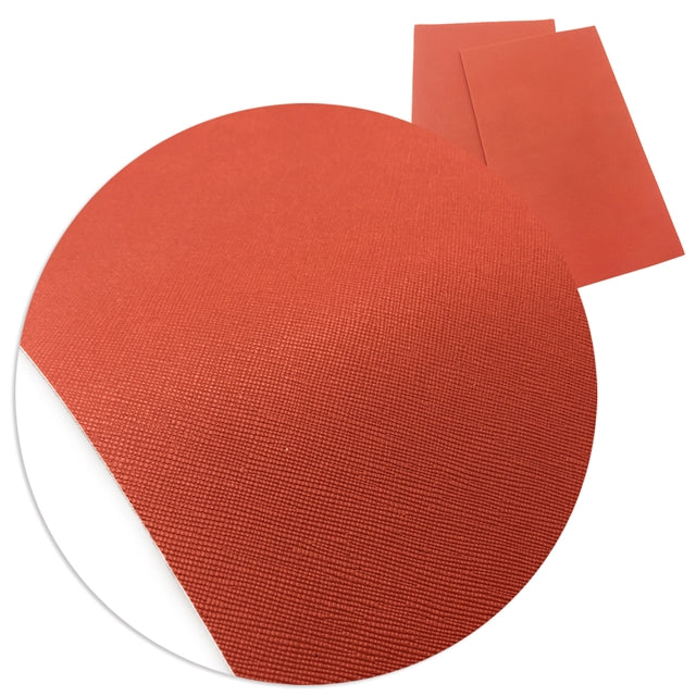 Solid Orange Faux Leather Sheet