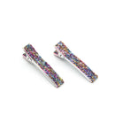 Glitter Lined Alligator Clips with Teeth - Pack of 5