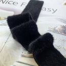 2" Plush Black Velvet Ribbon