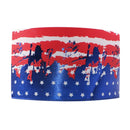 3" Blue Foil Flag Ribbon