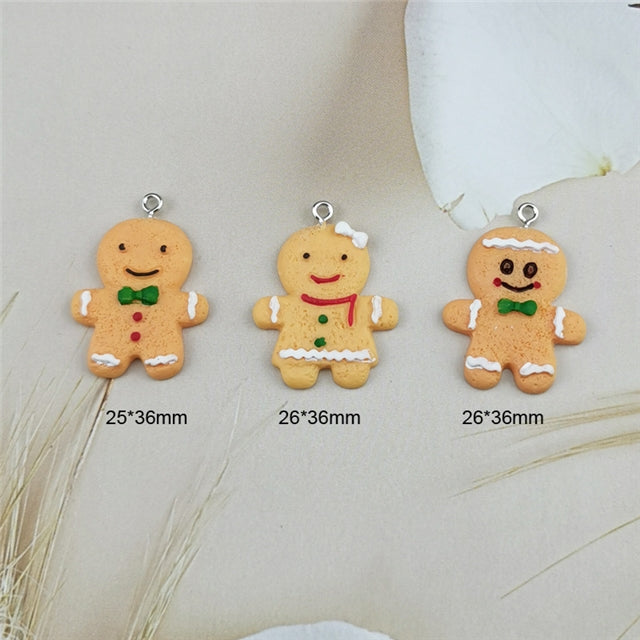 Gingerbread Person Resin Charm