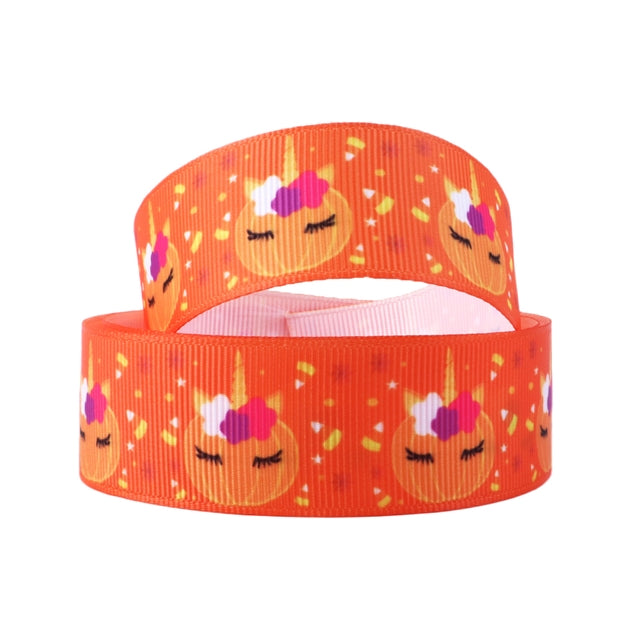 1” Orange Unipumpkin Ribbon
