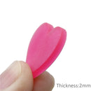 Frosted Heart Planar Resin - Pack of 5