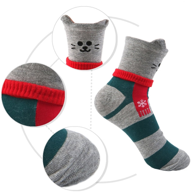 Kitty Winter Scarf Socks