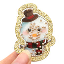 Snowman Pearl Shaker Resin