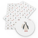 Rustic Penguin Faux Leather Sheet