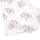 Sleeping Unicorn Mom and Baby Faux Leather Sheet