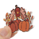 Turkey with Pumpkins Shaker Resin