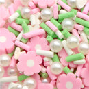 Pink Flower Clay Mix 10g bag