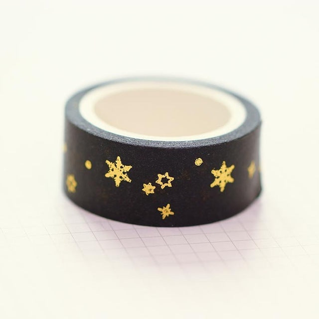 Gold Snowflakes Washi Tape