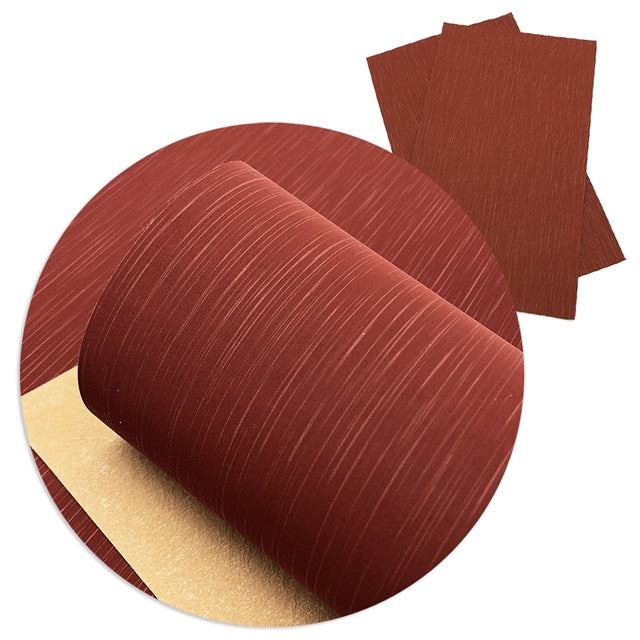 Reddish Brown Textures Faux Leather Sheet