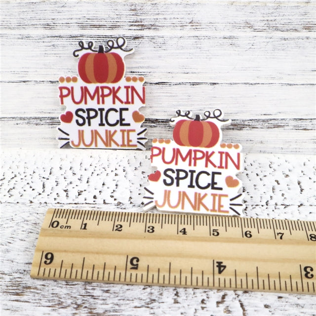 Pumpkin Spice Junkie Planar Resin - Pack of 5
