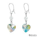 Glass Iridescent Heart Earrings Craft Kit