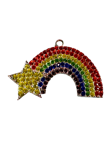 Star Rainbow Rhinestone Pendant