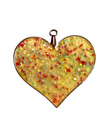 Glitter Heart Pendant