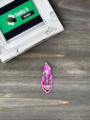 Flaming Skeleton Acrylic Charm