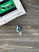 Ace Skull Acrylic Charm