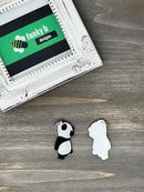 Exhausted Panda Acrylic Charm