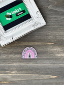 Clear Boho Rainbow Acrylic Charm