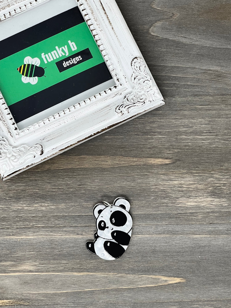 Playful Panda Acrylic Charm