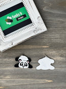 Surprised Panda Acrylic Charm