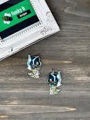 Ace Skull Acrylic Charm